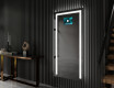 Verticaal moderne badkamer spiegel met LED-verlichting L11