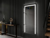 Verticaal moderne badkamer spiegel met LED-verlichting L11 #9