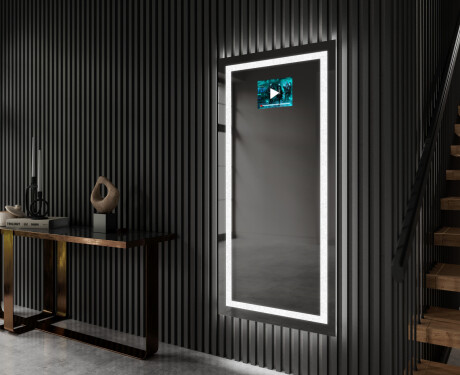 Verticaal moderne badkamer spiegel met LED-verlichting L15