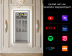 Verticaal moderne badkamer spiegel met LED-verlichting L15 #2