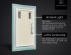 Verticaal moderne badkamer spiegel met LED-verlichting L15 #3