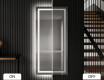 Verticaal moderne badkamer spiegel met LED-verlichting L15 #7