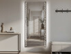 Verticaal moderne badkamer spiegel met LED-verlichting L38