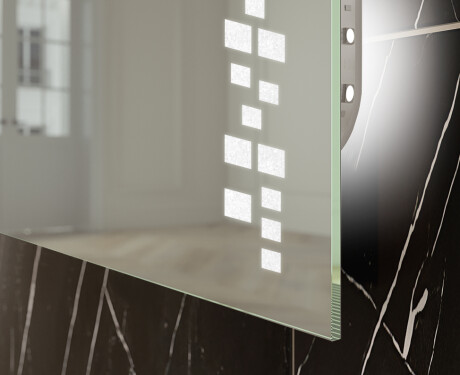 Verticaal moderne badkamer spiegel met LED-verlichting L38 #8