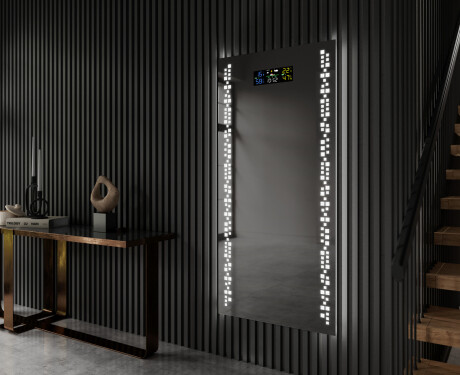 Verticaal moderne badkamer spiegel met LED-verlichting L38 #9