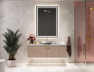 Verticaal moderne badkamer spiegel met LED-verlichting L49 #4