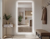 Verticaal moderne badkamer spiegel met LED-verlichting L57