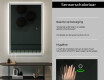 Verticaal moderne badkamer spiegel met LED-verlichting L57 #6