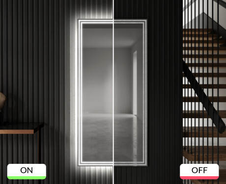 Verticaal moderne badkamer spiegel met LED-verlichting L57 #7