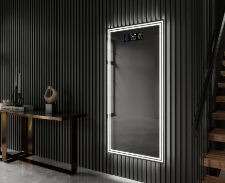 Verticaal moderne badkamer spiegel met LED-verlichting L57 #9