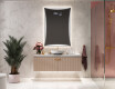 Verticaal moderne badkamer spiegel met LED-verlichting L77 #4