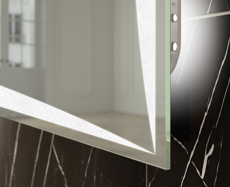 Verticaal moderne badkamer spiegel met LED-verlichting L77 #8