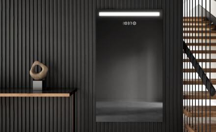 Verticaal moderne badkamer spiegel met LED-verlichting L12