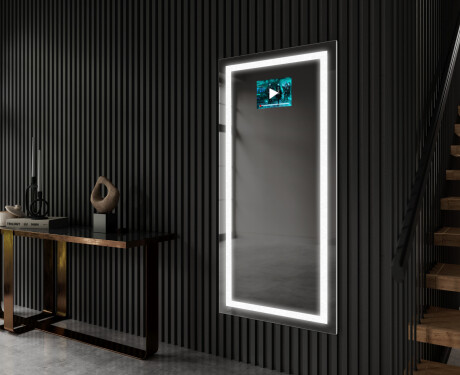 Vertical espelho com iluminação LED L15 para casa de banho