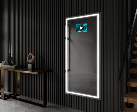 Vertical espelho com iluminação LED L49 para casa de banho #1