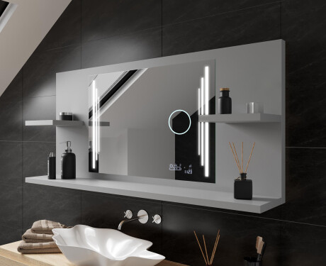 Spiegel met planken led L27