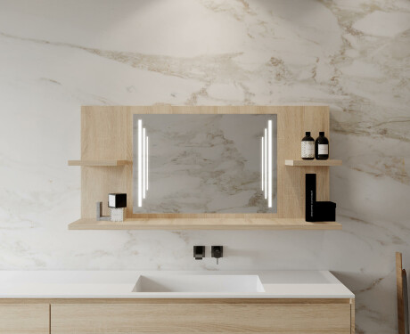 Spiegel met planken led L27 #10
