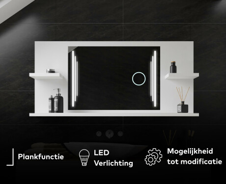 Spiegel met planken led L27 #7