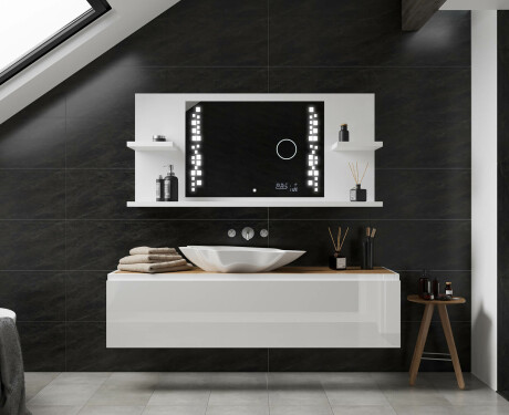 Spiegel met planken led L38 #2