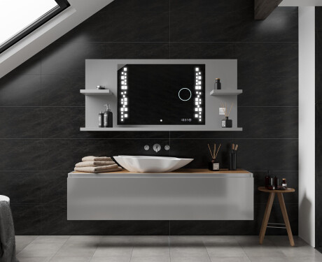 Spiegel met planken led L38 #3