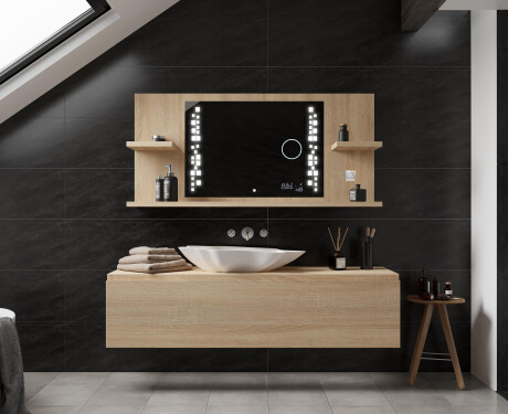 Spiegel met planken led L38 #4