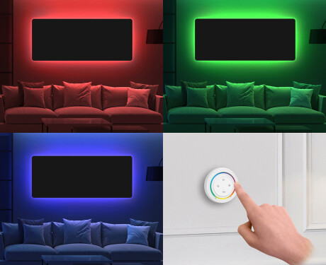 Afgerond wand decoratie spiegel L171 #11