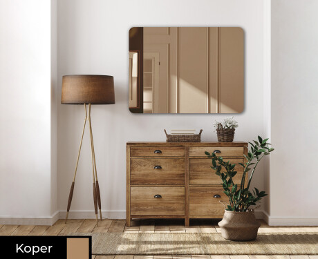 Afgerond wand decoratie spiegel L171 #2