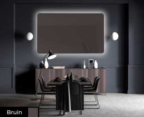 Afgerond wand decoratie spiegel L171 #4