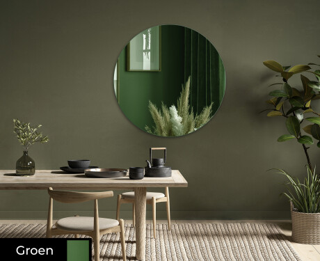 Rond wand decoratie spiegel L175