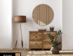 Rond wand decoratie spiegel L175 #2