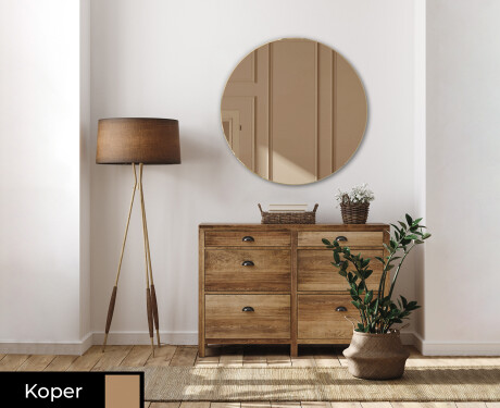 Rond wand decoratie spiegel L175 #2