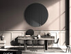 Rond wand decoratie spiegel L175 #5