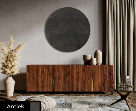 Rond wand decoratie spiegel L175 #6