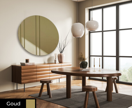 Rond wand decoratie spiegel L175 #8