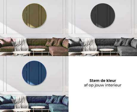 Rond wand decoratie spiegel L175 #10