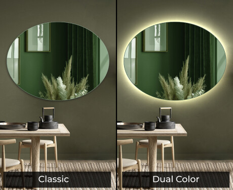 Ovale wand decoratie spiegel L178 #9