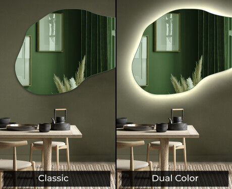 Onregelmatige wand decoratie spiegel L180 #9