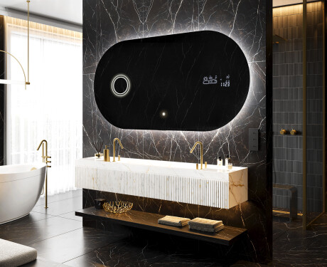 Moderne badkamer spiegel met LED-verlichting L229 #9