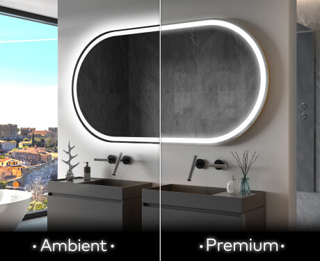 Moderne badkamer spiegel met LED-verlichting L230 #1