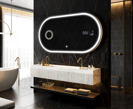Moderne badkamer spiegel met LED-verlichting L230 #11
