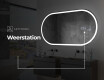 Moderne badkamer spiegel met LED-verlichting L230 #7