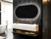 Moderne badkamer spiegel met LED-verlichting L231