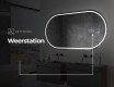 Moderne badkamer spiegel met LED-verlichting L231 #7