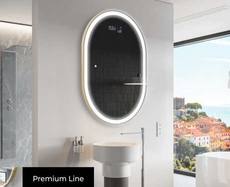 Moderne badkamer spiegel met LED-verlichting L230 #4