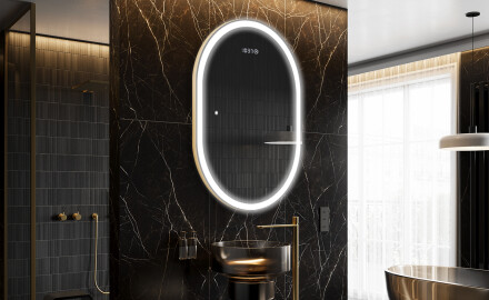 Moderne badkamer spiegel met LED-verlichting L230