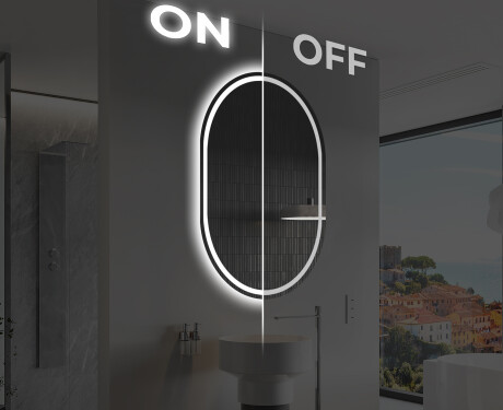 Moderne badkamer spiegel met LED-verlichting L231 #3