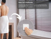 Moderne badkamer spiegel met LED 50x80cm met koel LED-licht 7000K, warm licht 3000K of neutraal licht 4500K #4