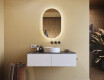 Moderne badkamer spiegel met LED 50x80cm met koel LED-licht 7000K, warm licht 3000K of neutraal licht 4500K #8