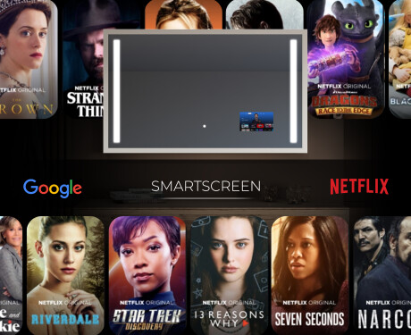 Rechthoekige LED badkamerspiegel met FrameLine lijst L02 #6