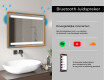 Rechthoekige LED badkamerspiegel met FrameLine lijst L09 #11